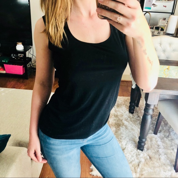 Katayone Adell Tops - Black Ruched Katayone Adell Sleeveless Top